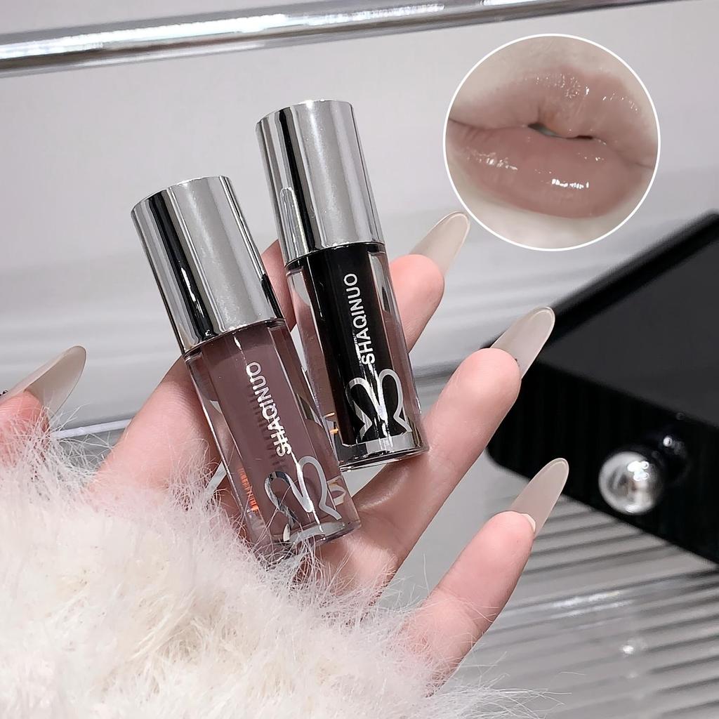 Lucidalabbra Lucido | Volumizzante, Colore Naturale, Lucidalabbra Lucido Non Appiccicoso Rossetto a Lunga Tenuta e Idratante Ideale per l'Uso Quotidiano