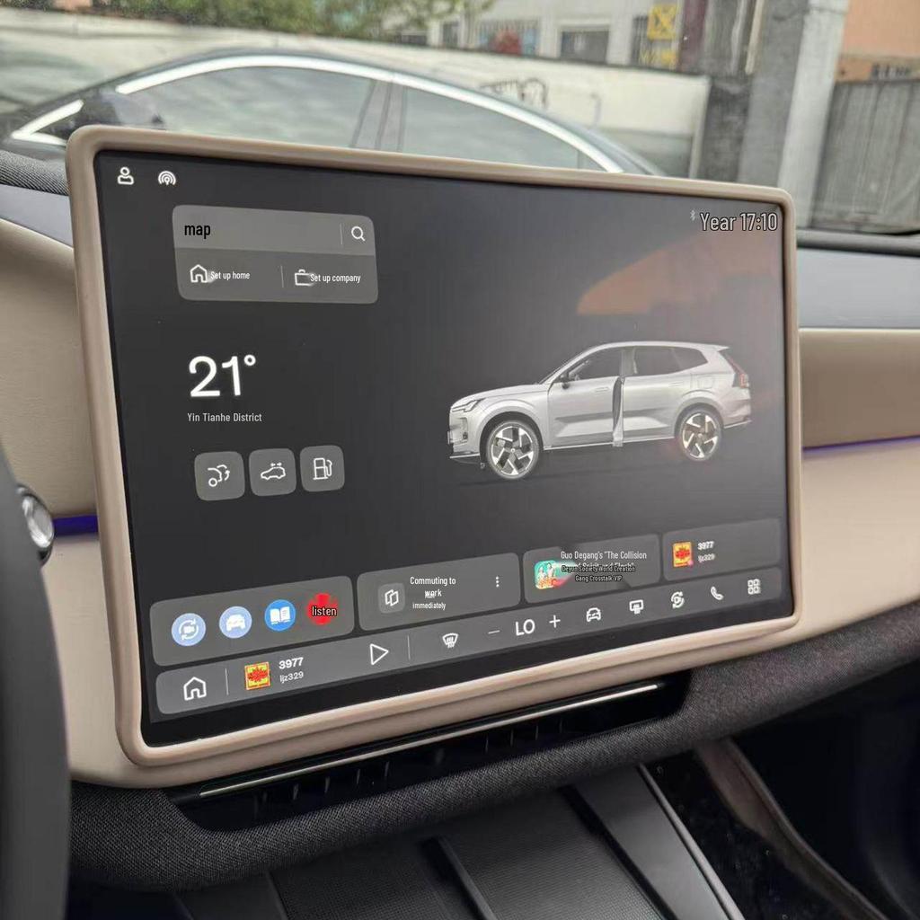 Volvo XC70 Center Console Displayschutz & Navigationsblende Silikonpad - Passend für 26 Modelle