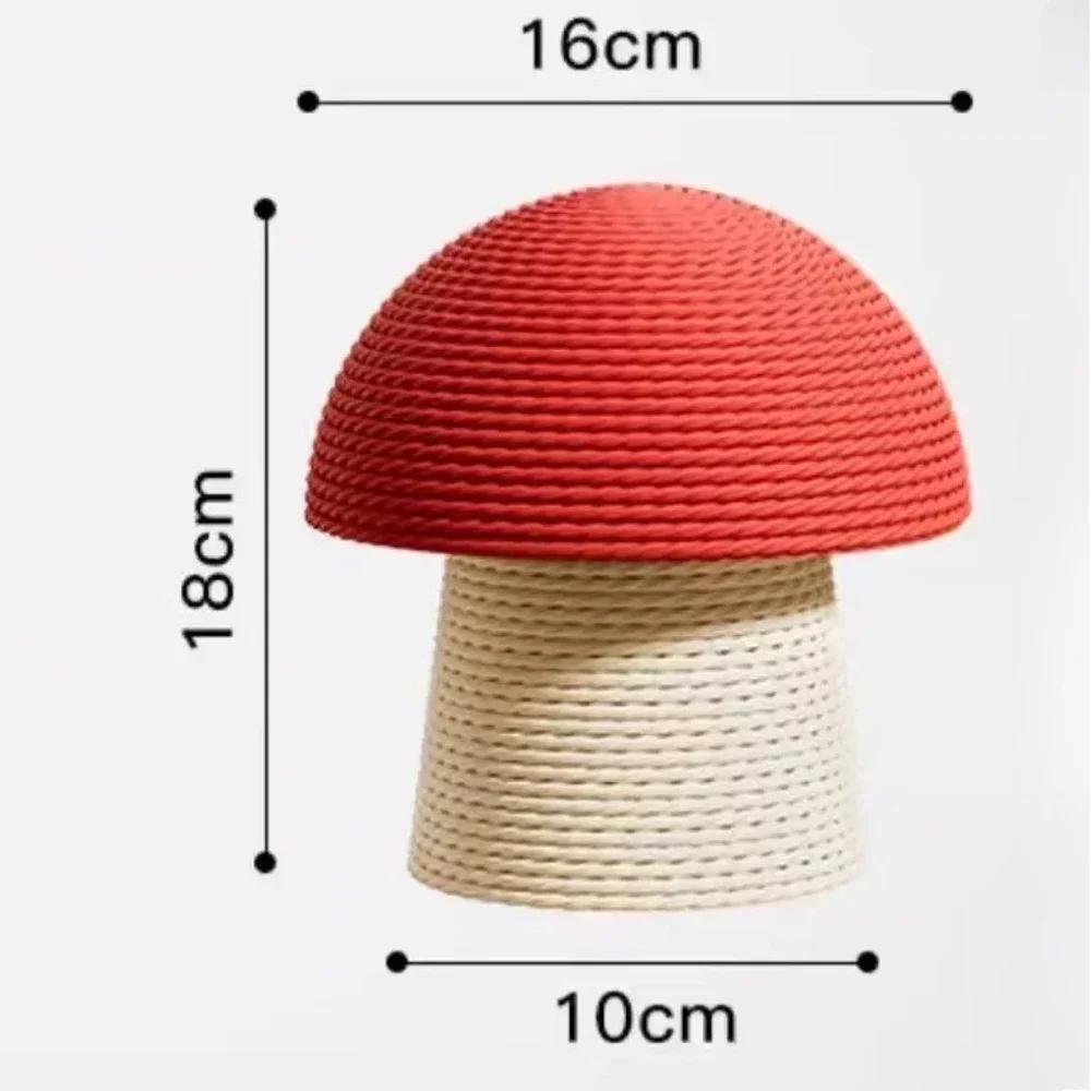 

Red Mushroom Cat Climbing Frame Sisal Cat Scratching Rod Wear-resistant Cartoon Cat Toy No Debris Falling Cat Scratching Post