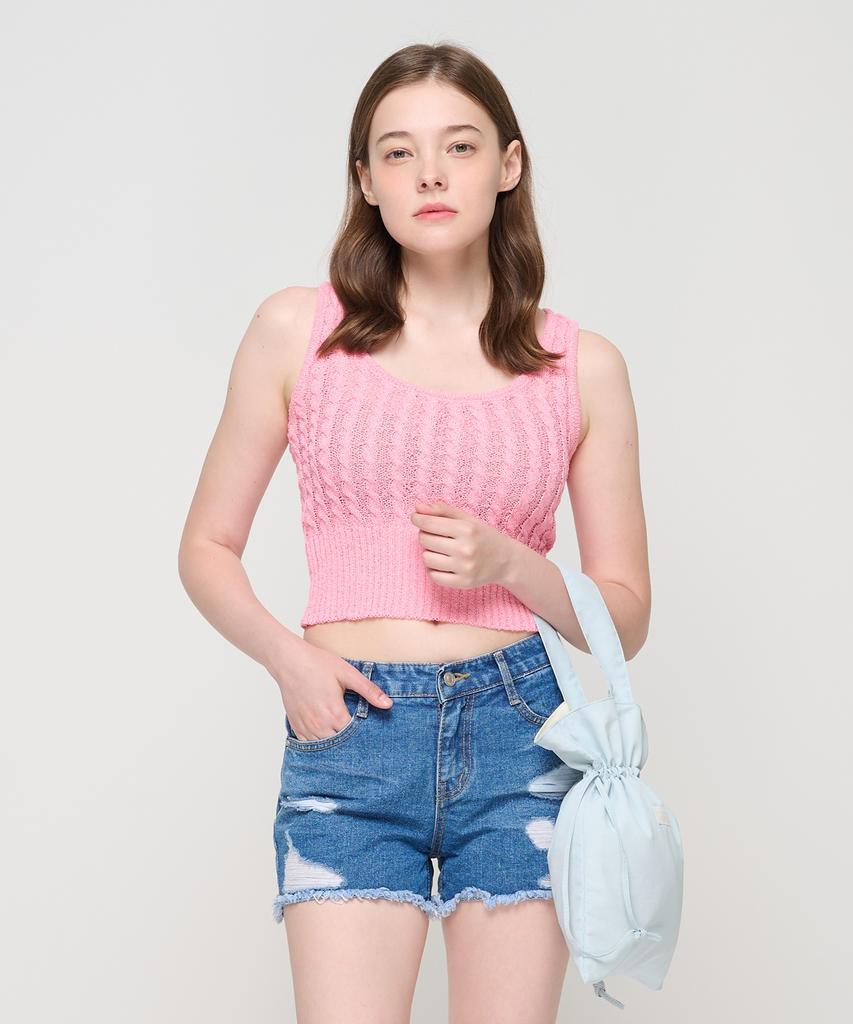 Roidesrois Drawstring Mini Bucket Bag (Sky Blue)