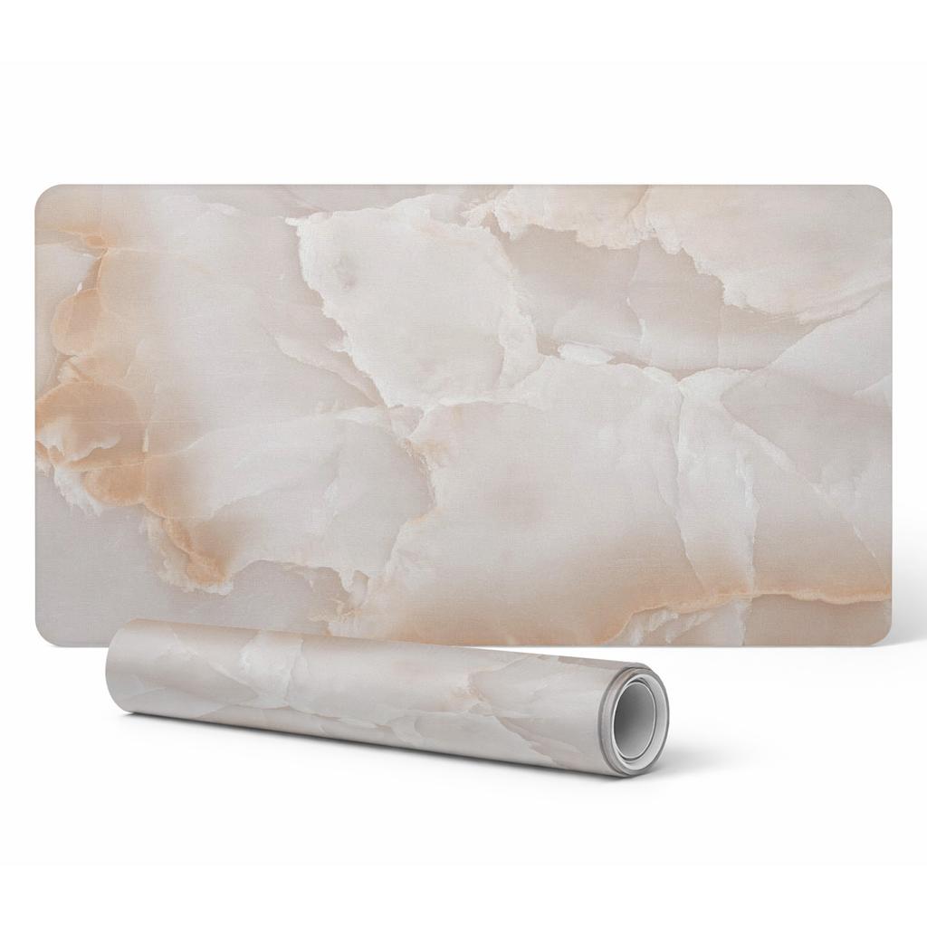Desk Keyboard Mouse Protective Mat Marble Texture 100X50 Cm