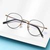 Metal Round Anti Blue Light Glasses Women Men Classic Trend Eyeglasses Frames Transparent Computer Glasses  Feminino