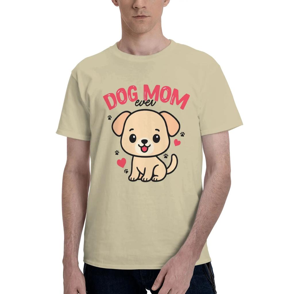 Beautiful fluffy dog for pet mom 100 Cotton TShirt Mens Fashion T Shirts Men Round Neck Short Sleeve S6XL