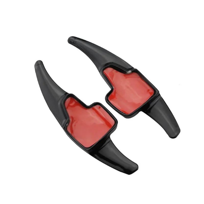 2Pcs/Set ABS Chrome Car Steering Wheel Paddle Extension Shifters Shift Sticker for Ford Focus 4 MK4