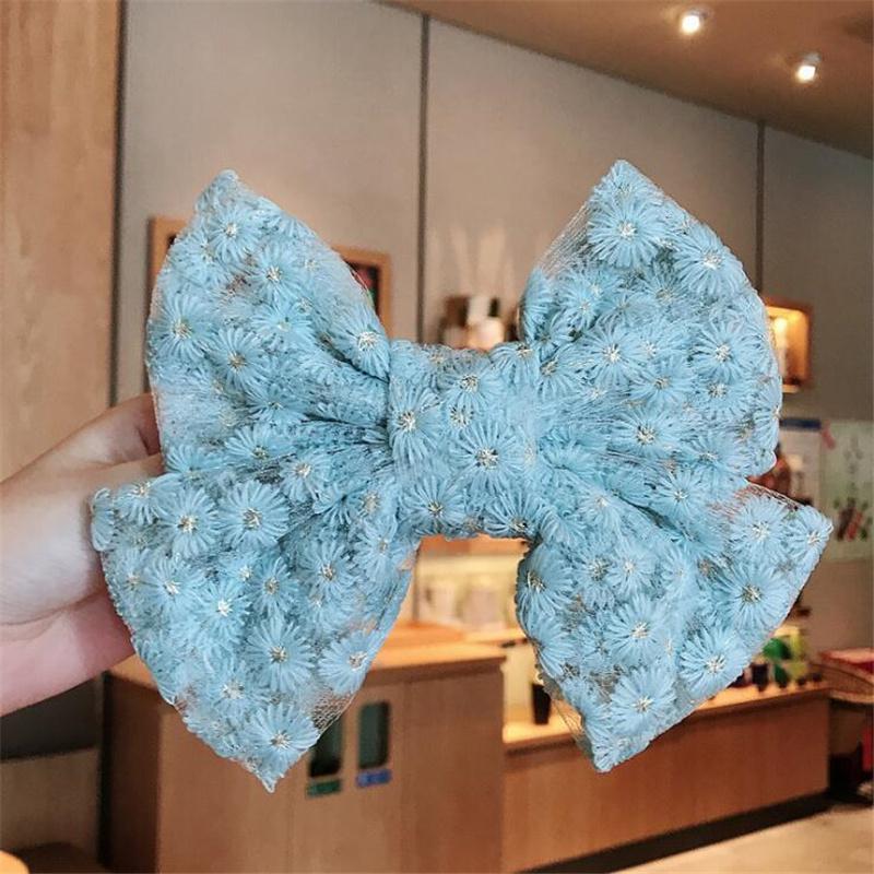 13*10cm Damen Haarspange Schleifen Koreanische Weiße Schwarze Haarspange Schleifen für Dame Mädchen Pferdeschwanz Haarstyling Zubehör