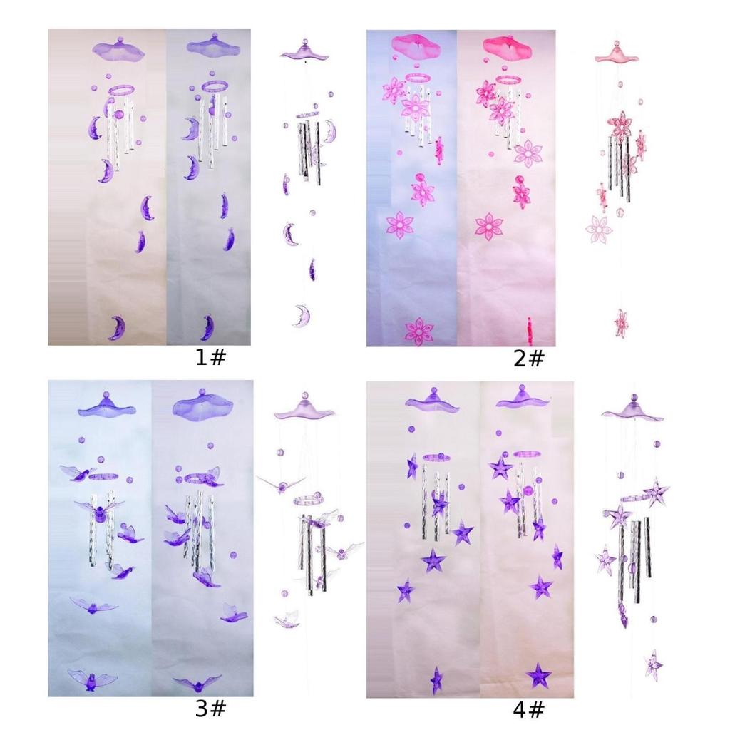 Cute Metal Tubes Bell Wind Chimes Garden Yard Hanging Home Decoration