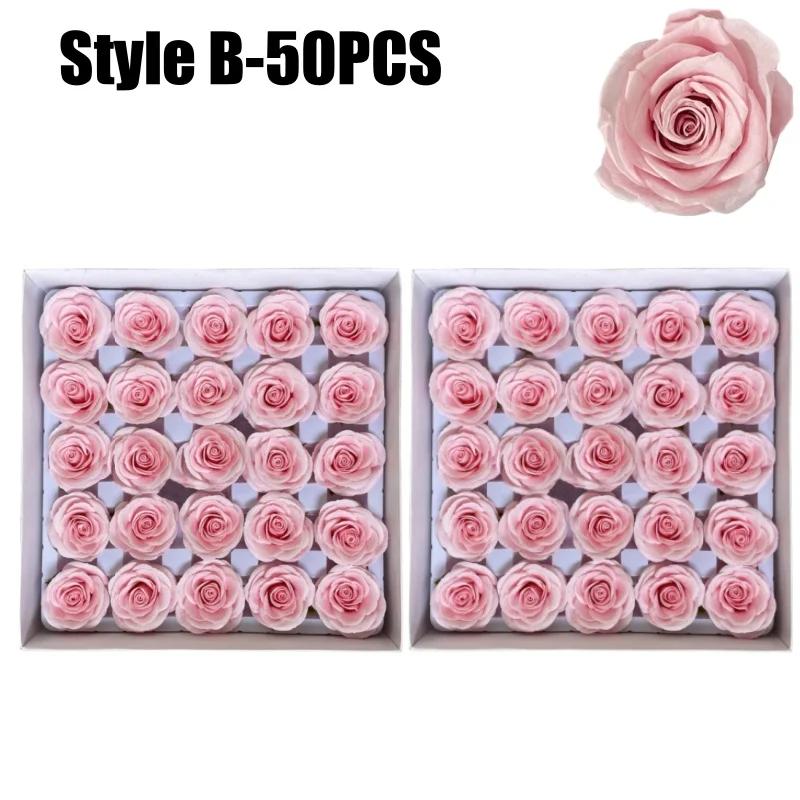 6.9cm Soap Rose Flower Head Bake Brown New Style DIY Gift F Mother's Day Birthday Valentine Wedding Baby Shower Favor