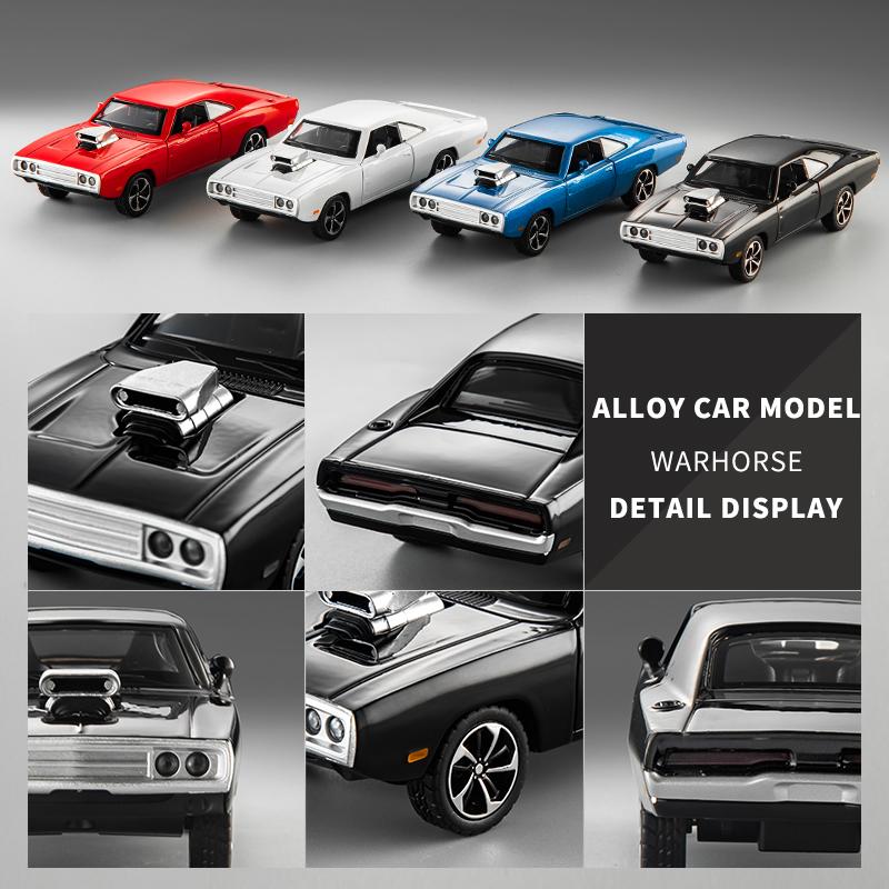 CVT3 Limited Edit 1:32 Die-cast Metal Simulation Dodge Warhorse Alloy Model Car Sound and Light Collection Model Boys' Toy Gift