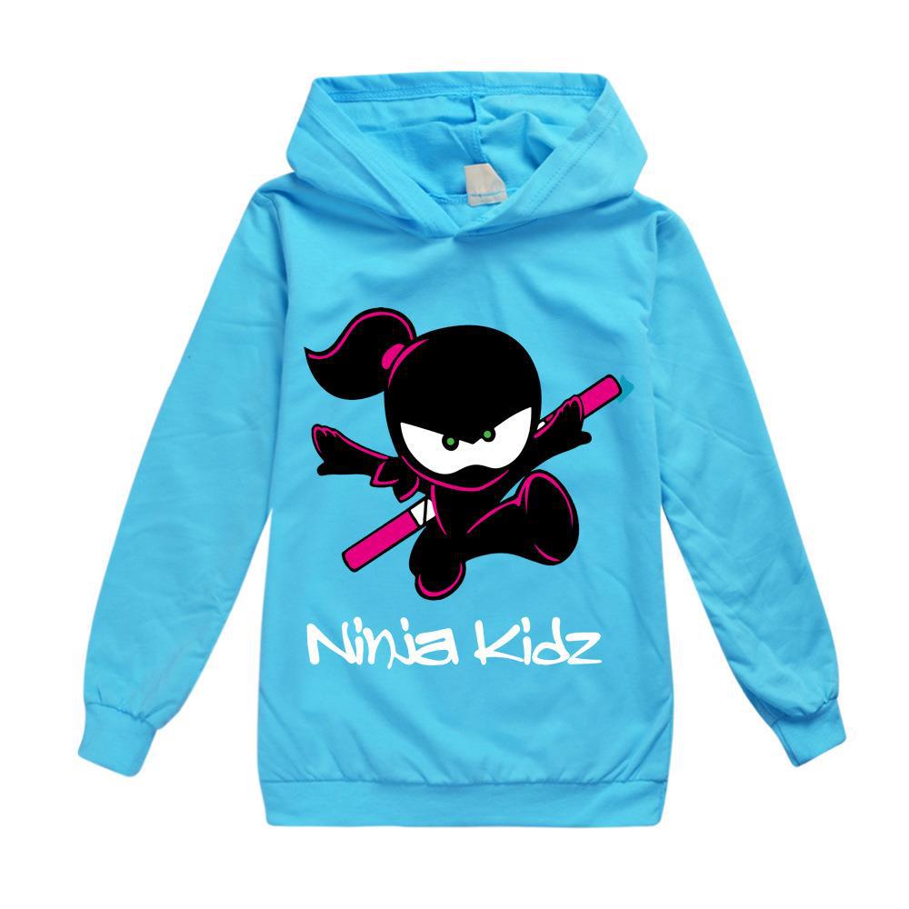 Children's long-sleeved cartoon print hooded sweatshirt