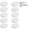 10Pcs 70/86MM Wide Mouth Mason Jar Lid Reusable Leak Proof White Canning Cover Dishwasher Safe Food Grade Jar Sealing Lid Top Cap