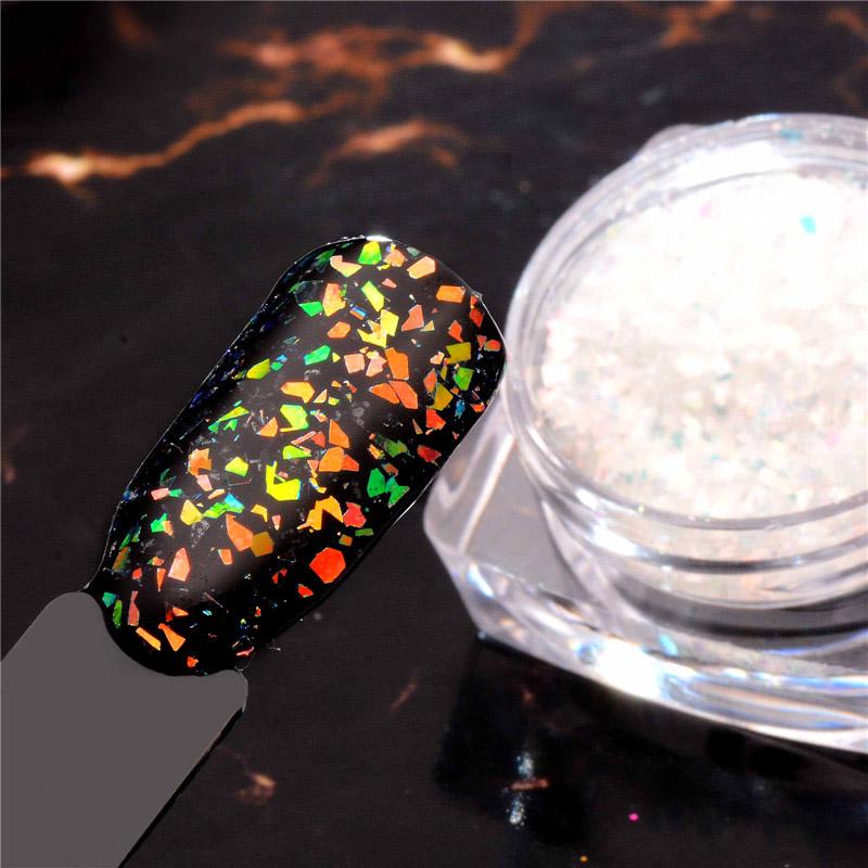 

Хамелеон Русалка прозрачные пайетки голографические блестки для ногтей блестящая пудра маникюр украшения