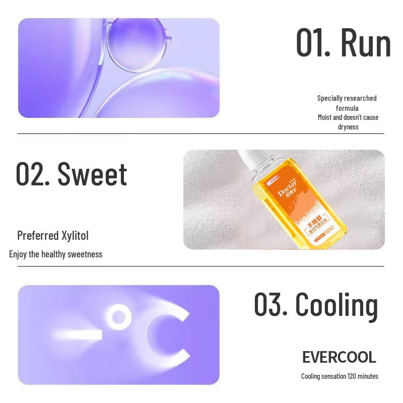 Dr. Ya Baking Soda & Xylitol Mouthwash - Fresh Breath & Whitening