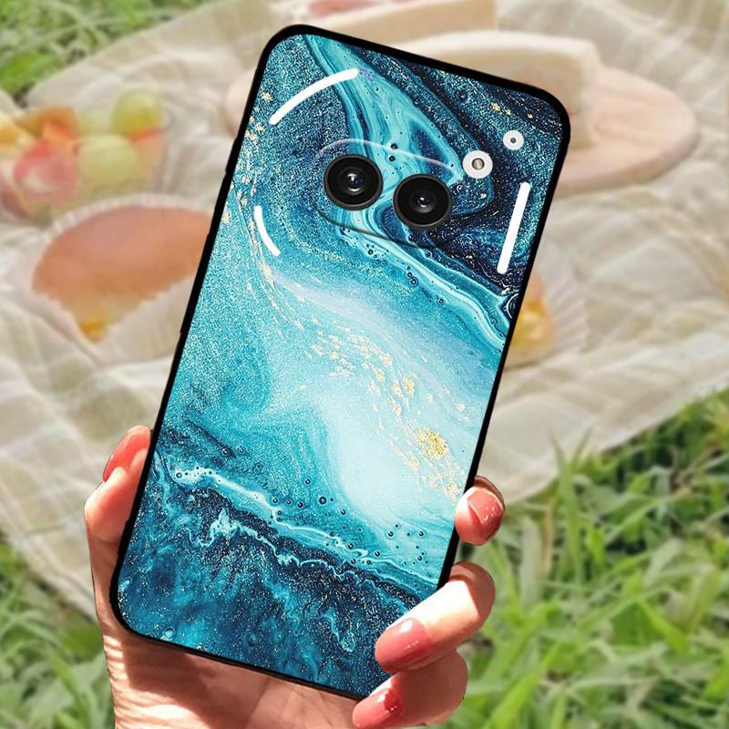 For Nothing Phone 2A Case Cover Silicone Soft Fashion Black Bumper Funda Coque for Nothing Phone 2A Full Protective A142 Capa