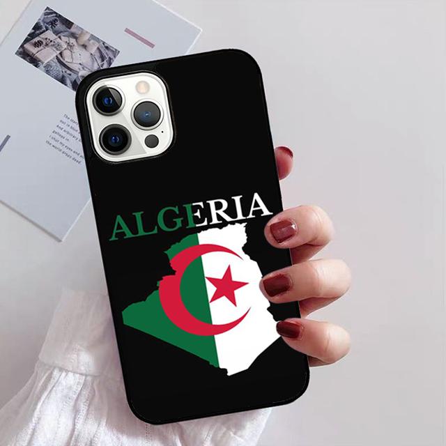 

Algerian Emblem Algeria Flag Phone Case Cover For iPhone 17 Air 15 16 14 Plus 11 12 13 Pro Max Apple max iPhone 13
