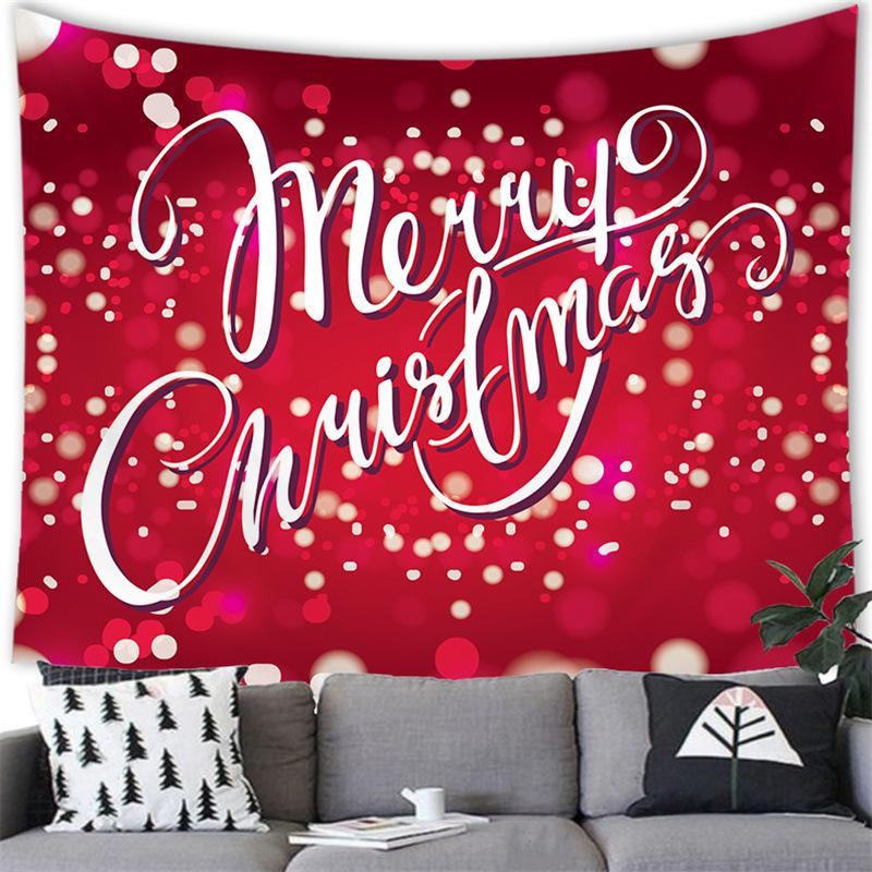 Merry Christmas Cartoon Snowman Cross-border Supply Tapestry Wall Hanging Blanket