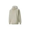 Puma Solid Color Logo Pullover Hoodie Unisex Tops Cactus 534364-41