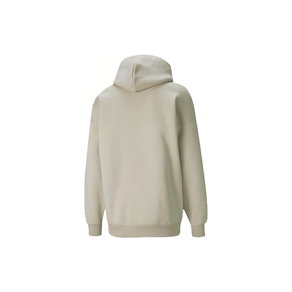 Puma Solid Color Logo Pullover Hoodie Unisex Tops Cactus 534364-41