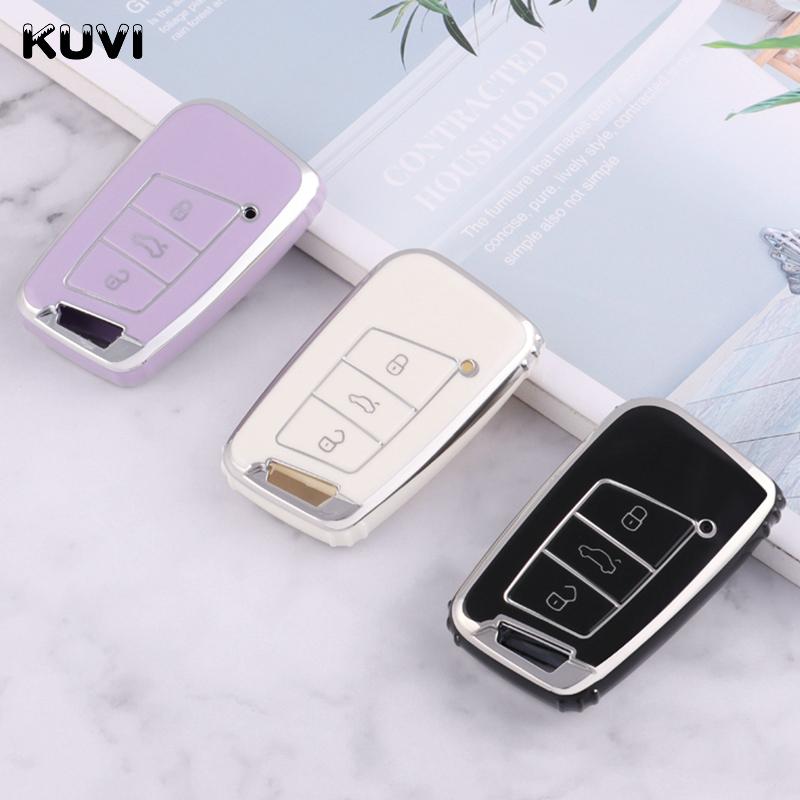 New Fashion Tpu Car Remote Key Case Cover Shell For Vw Volkswagen Passat B8 Magotan For Skoda Kodiaq Superb A7 Smart Keyless