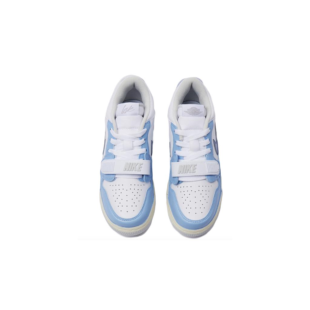 Jordan Legacy 312 Cushioning Slip Resistant Low top Vintage Basketball Shoes GS Blue White HJ3483-101(Team15-)