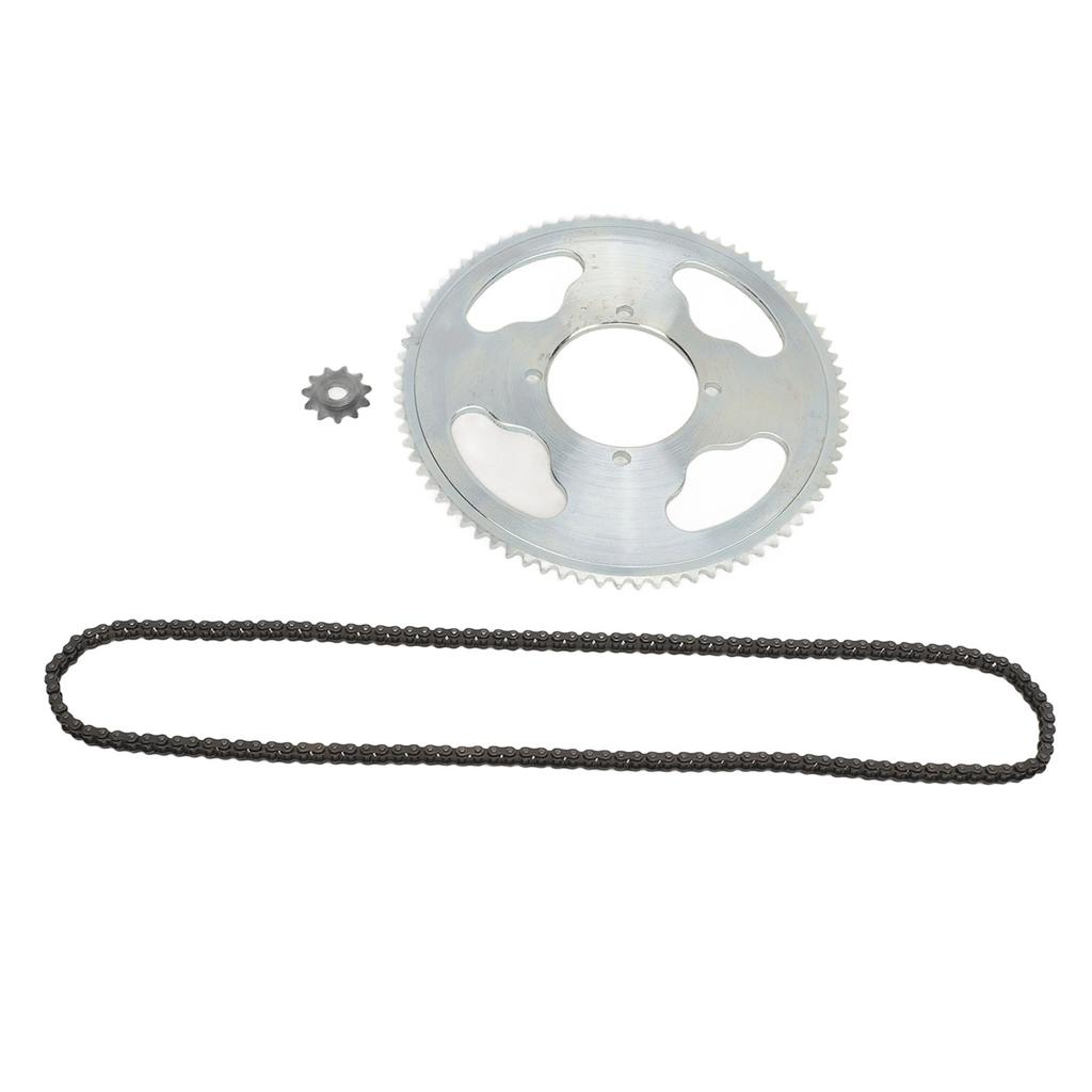 Sprocket Chain Set 8D 11T Gear Sprocket 25H 80T Chain Wheel Sprocket 25H 146 Link Drive Chain for DIY Motorcycle ATV