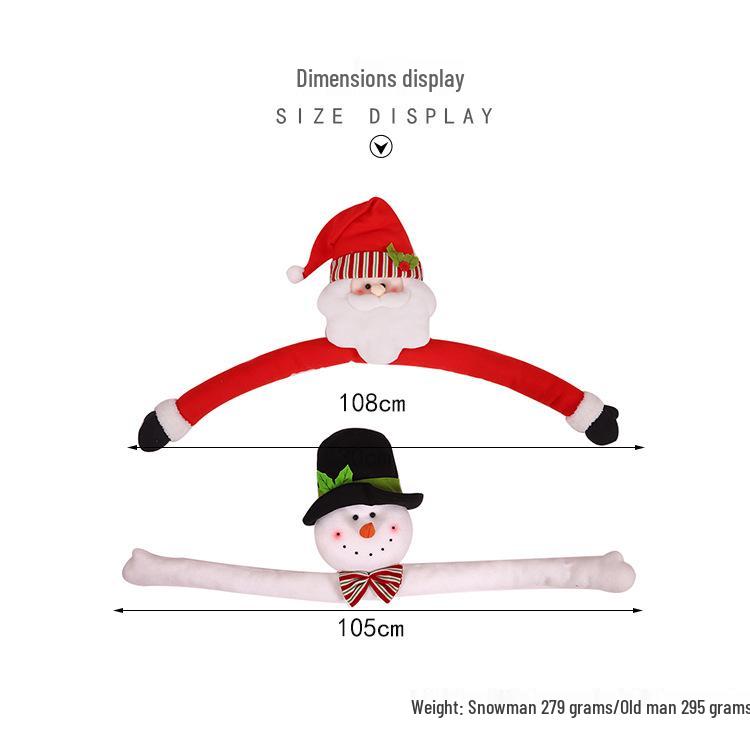 Santa Claus and Snowman Tree Topper Ornament - Holiday Decoration