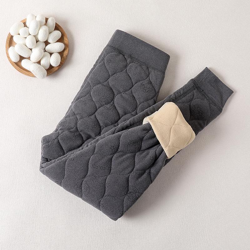 

Boys and Girls Winter Fleece-Lined School Pants with Waist and Knee Protection 110 cm