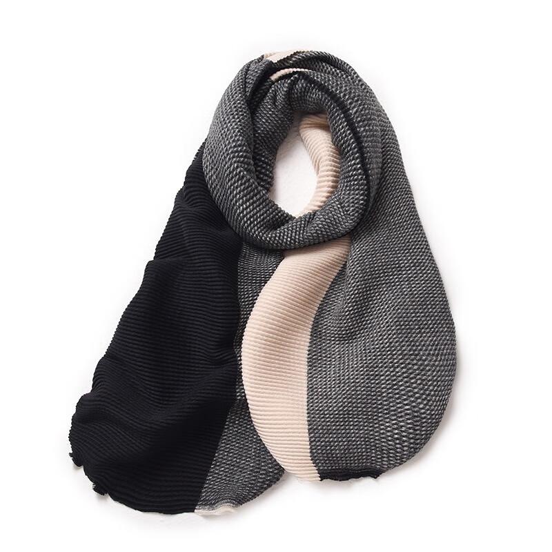 Fumede Women s Color-Block Faux Cashmere Scarf