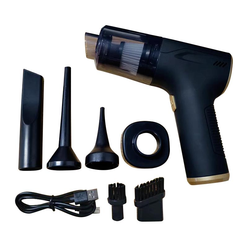 

LEIBOO Автомобильный пылесос 4 в 1 Портативный Мощный всасывающий Бытовое уборочное оборудование Ручной пылесборник Мини воздуходувка чёрный