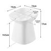 Yamazaki Nooks Ceramic Pet Food W15 x D15 x with Dishwasher and Microwave Product Number 10559 Bowl, Slanted, H17, White, H17cm, Slanted, Ridges,