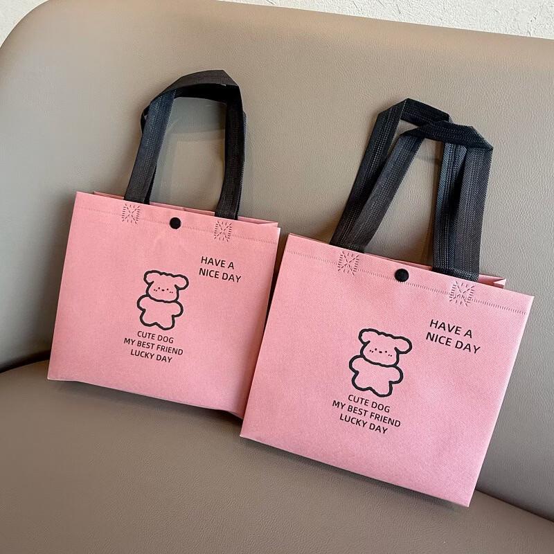 

Handun Pink Bear Snap Closure Boutique Bags