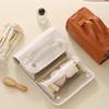 Large Capacity Portable Storage Pouches For Cosmetics Toiletries With Removable Dividers And PVC Materials