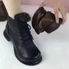 Retro-style Women's Shoes - New Style with Soft Sole, Casual and Lined with Fleece, Lace-up Short Boots Devotion