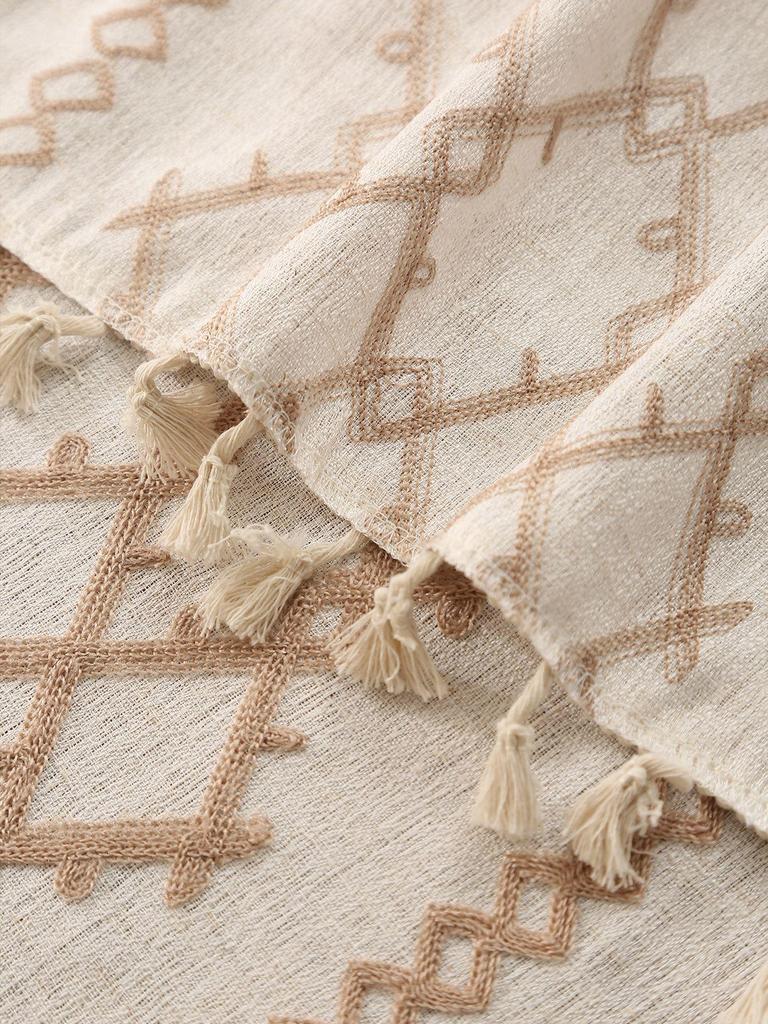 High-End Linen Tablecloth: Luxury Solid Color, Thickened, Oilproof, Non-slip Dining & Coffee Table Cover