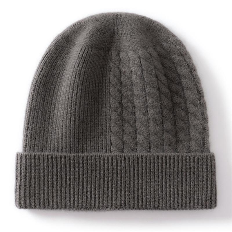 British single customer cashmere hat for men and women couples autumn and winter knitted wool ear protection hat cold hat headgear hat