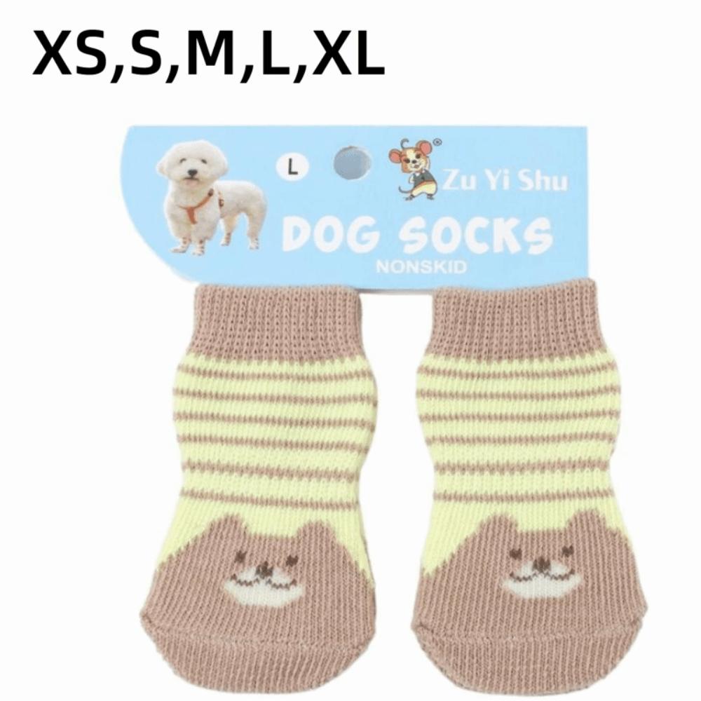 A Pair Non-Slip Dog Booties Cotton Pet Supplies New Pet Socks  Cold Weather