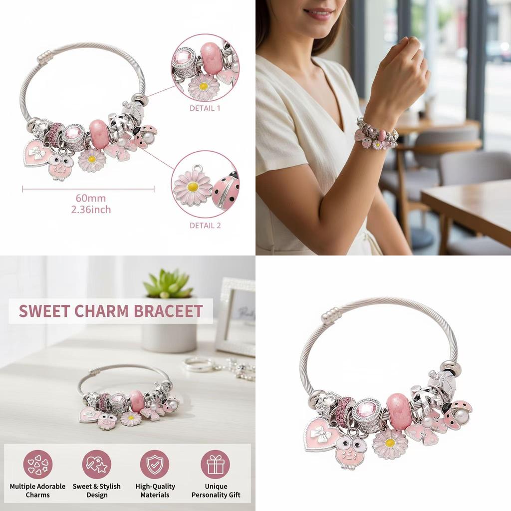 DIY Eule Schmetterling Anhänger Schmuck mit Edelstahl für Sommer Mode Accessoires