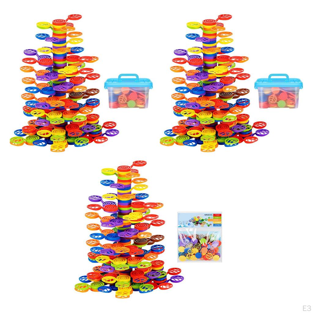 Montessori Toys Parent Children Interactive Stacking Games Tree Blocks for Age 4 5 6