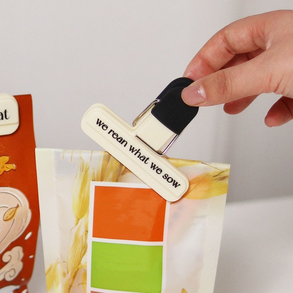 

5pcs Moisture-proof Sealing Clip Lightweight Plastic Bag Sealer Food Bag Clip Keep Food Fresh Style 1