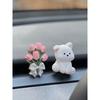 Cute Puppy Car Air Freshener, Car Vent Decoration, Tulip Ornament, Creative Car Interior Accessory, Fragrance Perfume