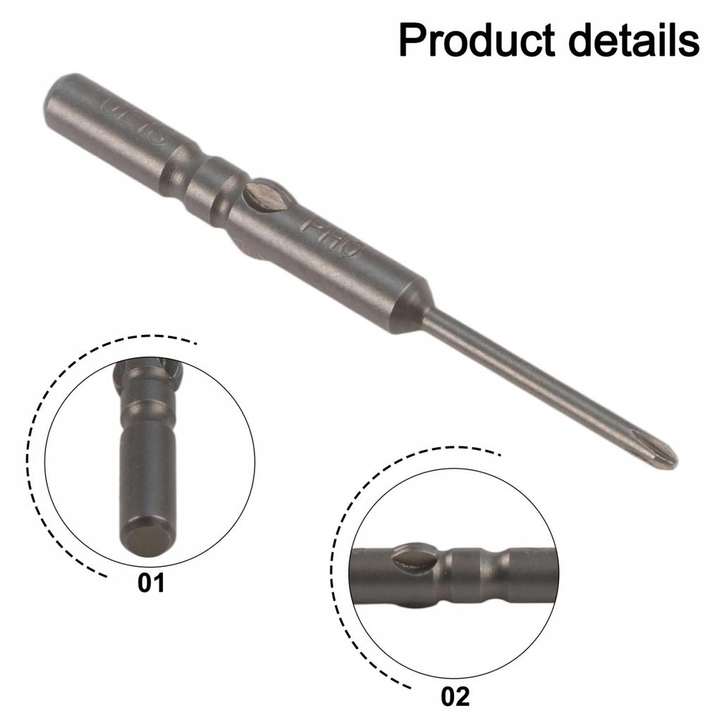 6mm Electric Screwdriver Bit for Cross Screws PH00 PH0 PH1 Suitable for 802