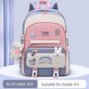Frische Patchwork-Handtasche im College-Stil, superleichter Rucksack zum Schutz der Wirbelsäule, niedliche Cartoon-Schultasche für Mädchen und Jungen
