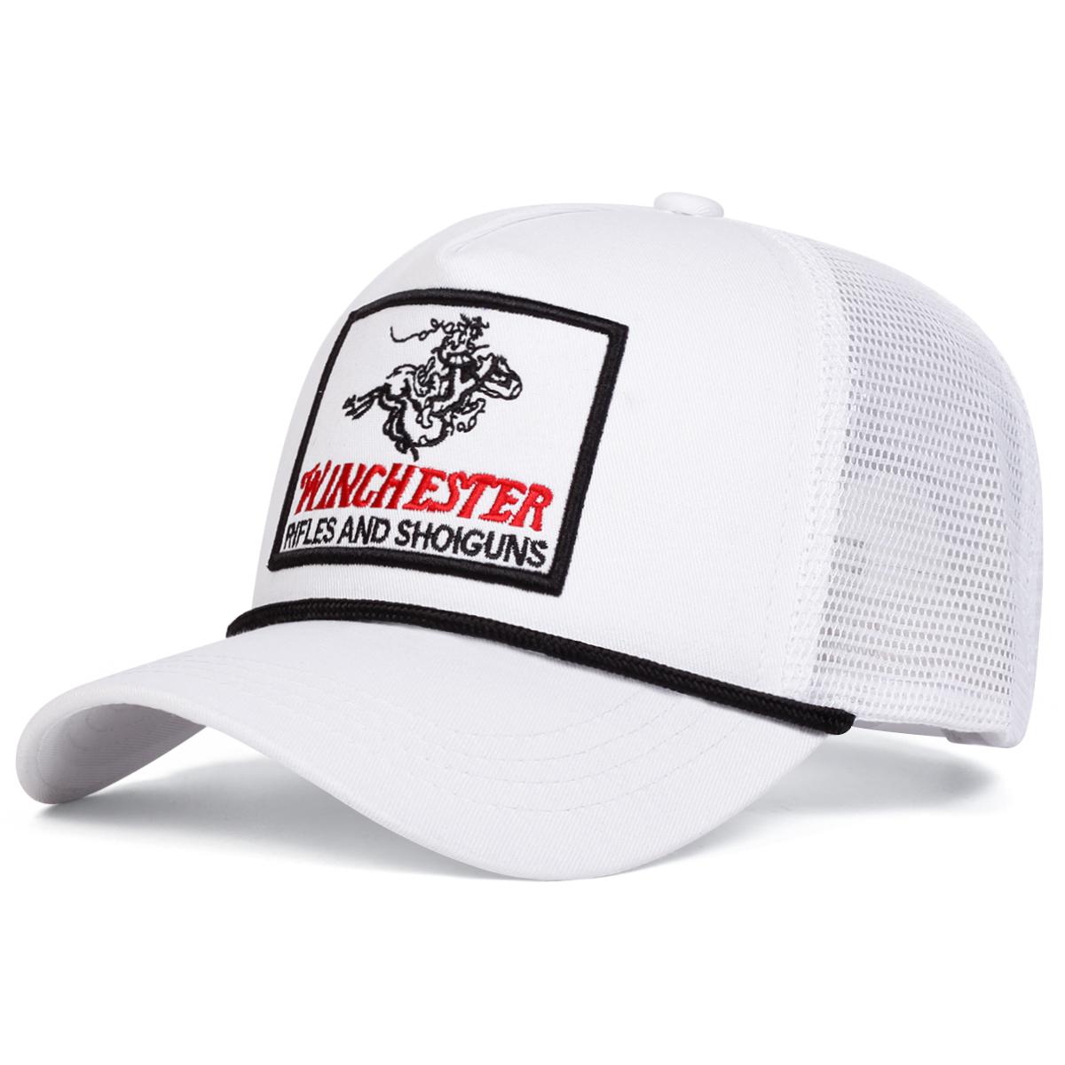 

Унисекс WINCHESTER вышитые буквы бейсболки с сеткой уличные регулируемые весенне-летние повседневные солнцезащитные кепки белый