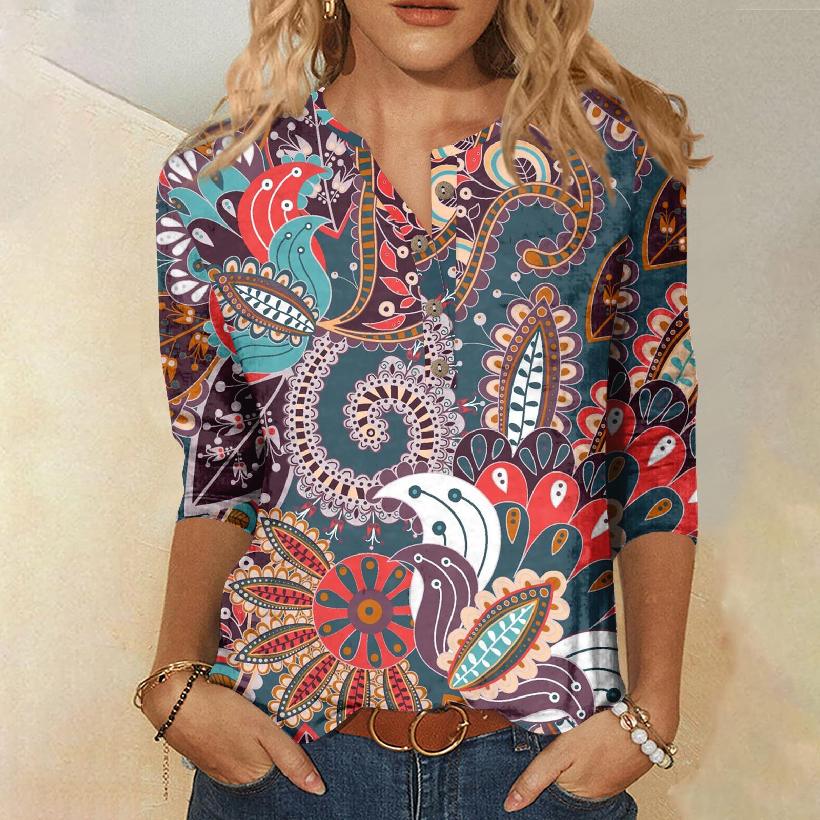 

Женская мода День святого Валентина Печатный длинный рукав свободный круглый вырез толстовка Топ осень XL винный