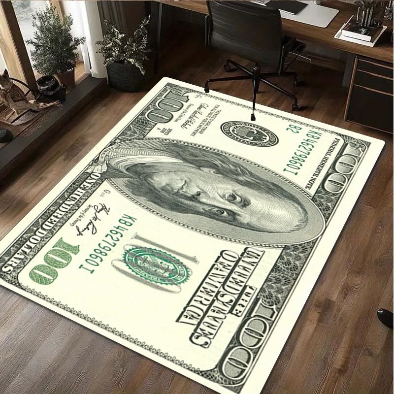 Money Rug - Home carpet Office Decorative Carpet For Living Room Bedroom Door Mat Floor Rug Computer Chair Area Rug