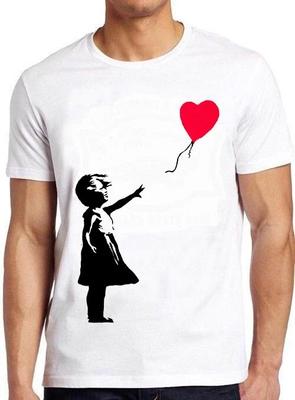 Banksy Girl Hearth Love Balloon Meme Cool Gift Funny Top Tee T Shirt C1127