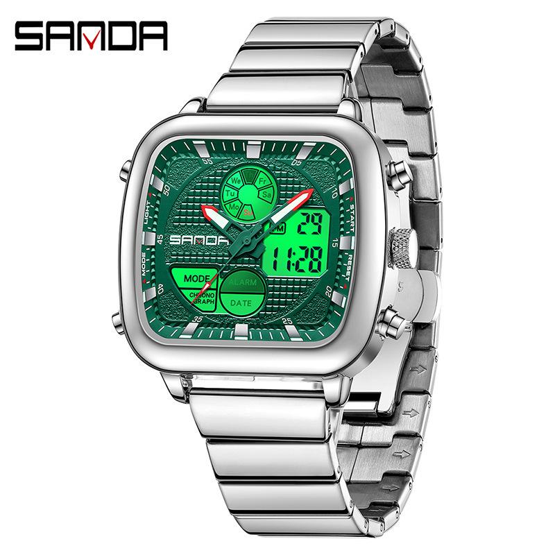 Sanda Men'S Watch Fashion Waterproof Luminous Outdoor Sports Electronic Watch Personalized Watch
