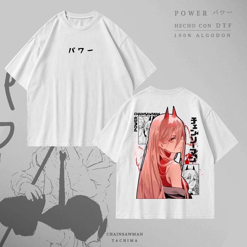 

Japanese Anime Chainsaw Man Men Women T-Shirt Oversized Y2k Short Sleeve Manga Graphic Tee Shirt Streetwear Hip Hop Harajuku Female Male Clothing XXXL помаранчевий