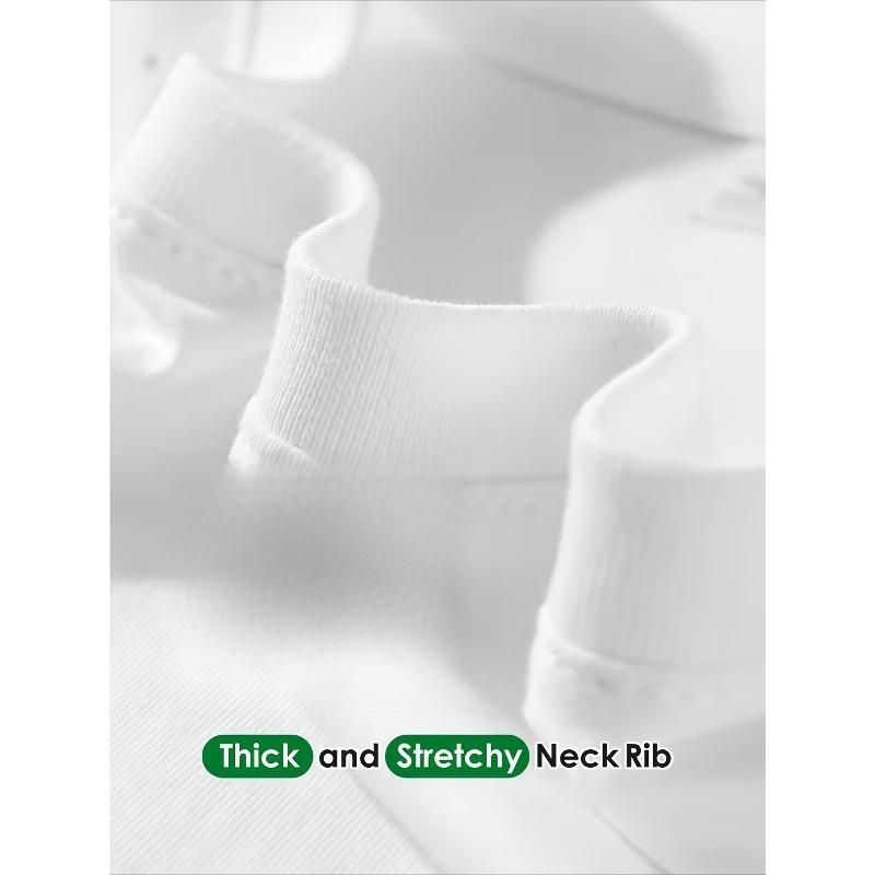 Evropské velikosti Pánské tričko s kulatým výstřihem a krátkým rukávem | Lze prát v pračce, Pohodlné a prodyšné pro všechna roční období