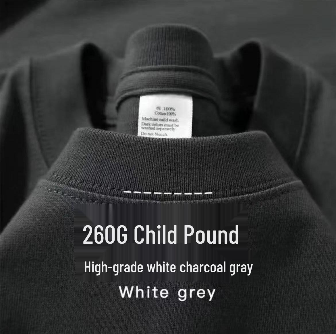 

Жіноча 260г Важка Вага Чиста Бавовна Оверсайз Біла Футболка з Коротким Рукавом L (115-135 jin)