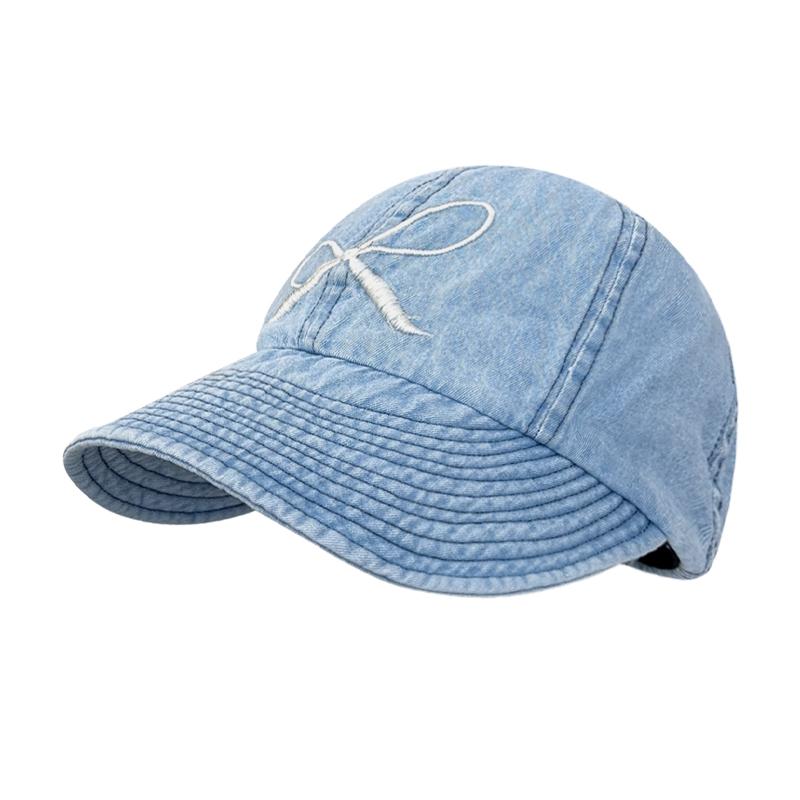 Designer Cute Bow Embroidery Pattern Octagonal Hat Children Spring and Summer Sunscreen Bucket Hat